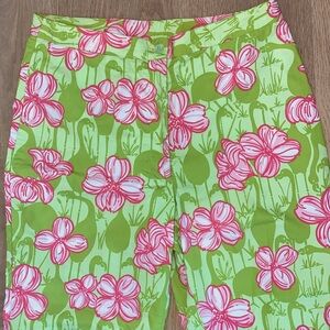 Lilly Pulitzer, size 6, green and pink floral print pets
